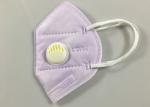Light Purple Non Woven Flat Fold KN95 Dustproof Mask