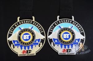 Wholesale Hockey Calgary Baseball Sports Events Metal Award Medals Custom Logo Soft Enamel With RIbbon from china suppliers