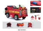 Fire Truck 12V 7Ah Battery 2 Motors Front Lights Alarm Lamp Kids E-car With MP3