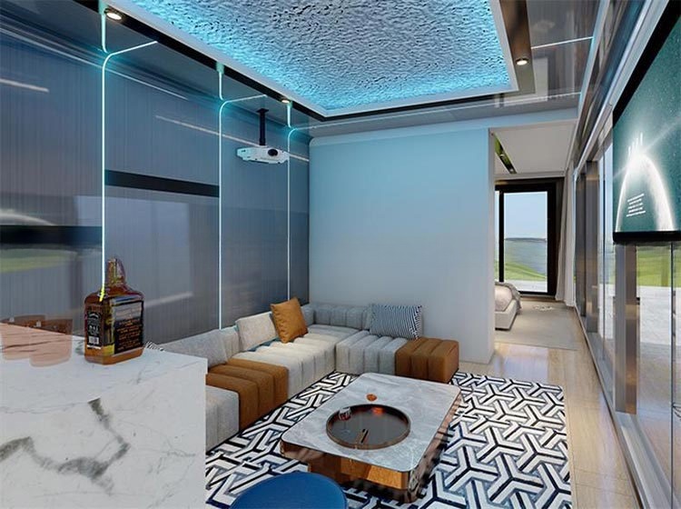 2024 Prefab Luxury Modular Modern Apple Cabin Space Capsule Container House Maison Capsule Spatiale for Mgo Board and PVC Floor
