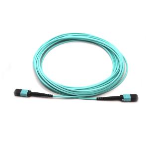 Wholesale SM G657A1 OM4 OM5 MPO Fiber Optic Cable 12F Senko MPO Female from china suppliers