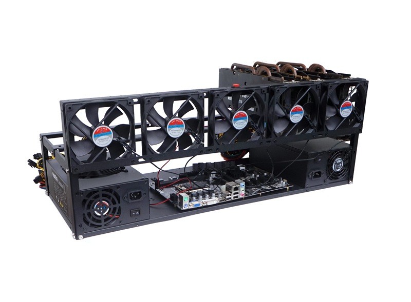 6 GPU Motherboard Bracket Open Air Mining Rig 8 Gpu Server Case 245MM