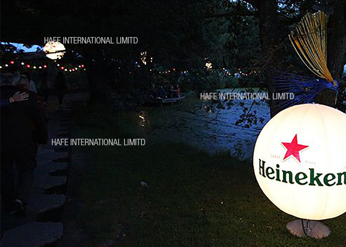 Sphere Inflatable Lighting Decoration LED , Colorful Intelligent Event Decoration Lighting