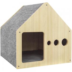 Wholesale Simple Eco Friendly Wooden Dog House Indoor Wooden Cat Kennel OEM from china suppliers