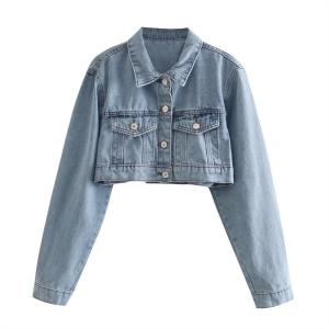 Wholesale Factory OEM Spring Autumn Denim Clothing Oversized Long Sleeve Jackets from china suppliers