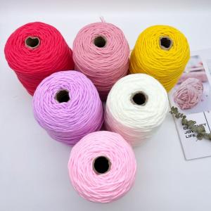 Wholesale 100g/400g Yarn Cone 3mm 8ply Rugs And Carpet Tufting Acrylic Yarn For Tufting Gun from china suppliers