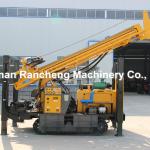 350m Drilling Depth Rubber Caterpillar Track Water Well Drilling Rig Pneumatic