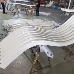Wholesale 6000mm Metal Building Facades Custom Wave Tube Baffle Cladding Wall Curtain from china suppliers