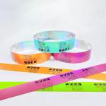 Eco Friendly Glitter Wristbands , Holographic Laser Printing Wristband