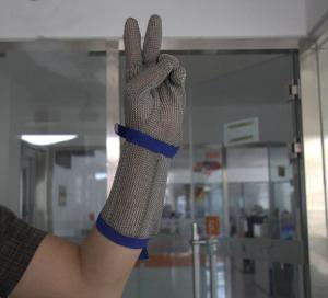 Wholesale SS-02 19mm length industrial labor gloves slaughterhouse stab-resistant stainless steel mesh gloves from china suppliers