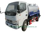 Truck Mounted Stainless Steel Water Tank 6M3 With Water Pump Sprinkler For Water