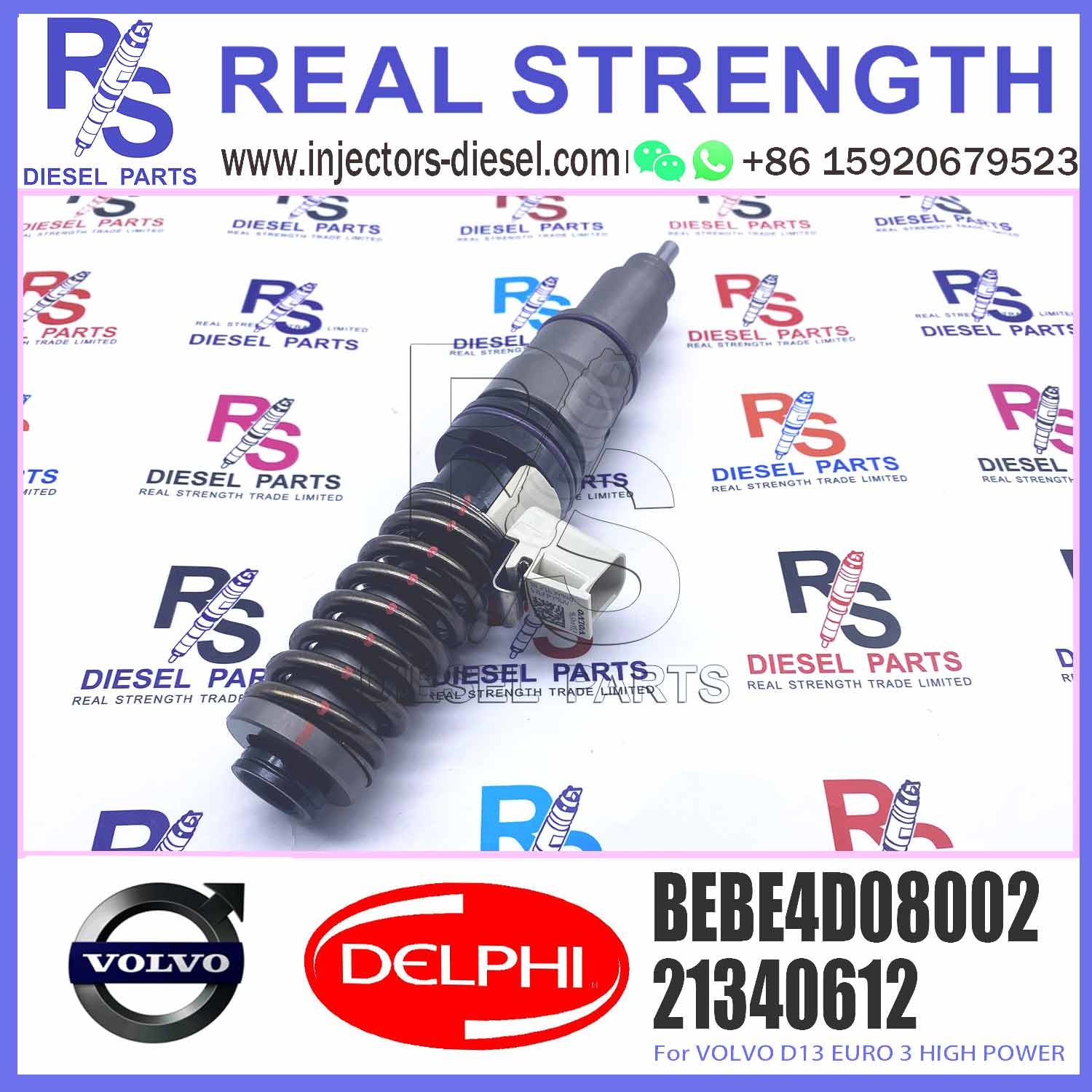 D13 Engine 4 pins Diesel Fuel Injector BEBE4D08002 For V-O-L-V Truck 20584346 85000498