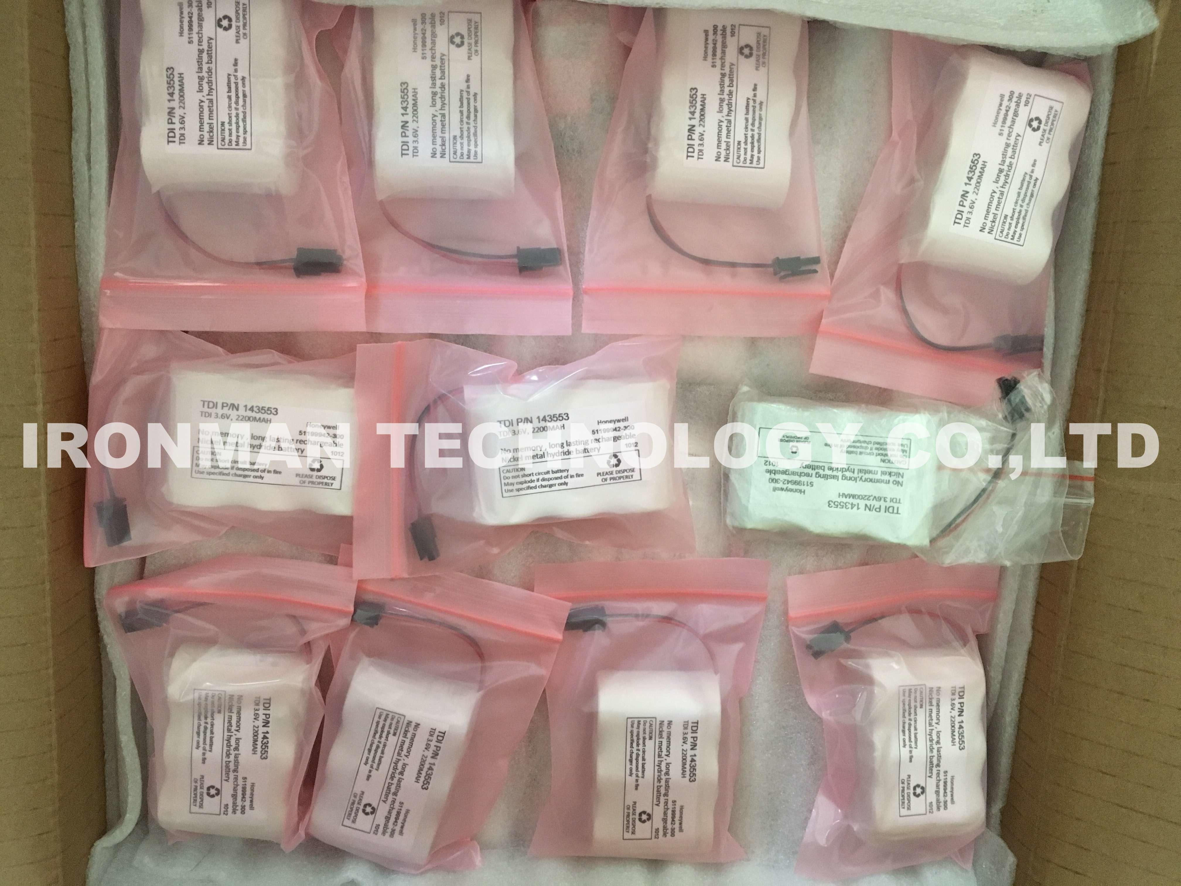 51192060-100 Honeywell Battery Pack Ni Cad NEW 3.6V 1200mAh Lithium back battery