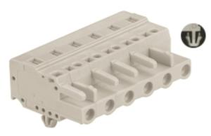 Wholesale Spring-cage Clamp Terminal Female snap-in syle Pitch: 7.50mm /0.295 in from china suppliers