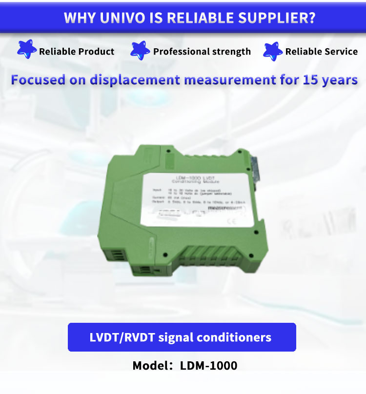 MEAS LDM-1000 1 in stock displacement sensor Signal conditioner LED display can use with LVDT RVDT 4/5/6wire connection