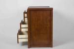 Modern Small Bedside Table Solid Wood , 3 Drawer Bedside Table 19.7 KG Rubber