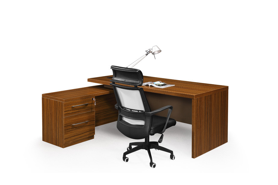 MDF Painting Modern Wood Desk , Office Desk Furniture Environmental Friendly