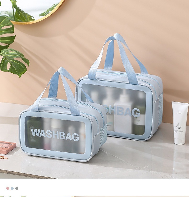 LARGE CAPACITY DRY AND WET SEPARATION MAKEUP BAG WOMEN'S PORTABLE COSMETICS STORAGE BAG 2024 NEW TOILETRY BAG TRAVEL BAG