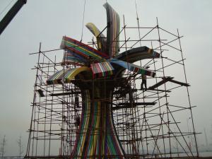 Wholesale Handmade Giant Outdoor Metal Sculpture , Contemporary Garden Sculptures from china suppliers