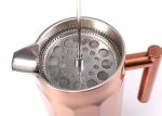 Highly Polished Double Wall French Press Coffee Maker 27oz Stainless Steel SS304