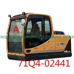 71Q4-02441 HYUNDAI Excavator Cab Glass Front Upper Position A Windshield