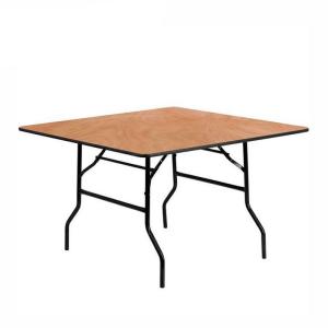 Wholesale Outdoor Square Folding Banquet Table Plywood Party Cocktail Tables from china suppliers