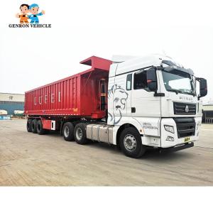 Wholesale Used to Transport Stones Or Stands 3 Axles Dump Truck Semi - Trailer from china suppliers