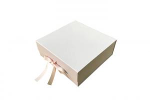 China Fashionable Ribbon Tie Gift Box , Personalised Packaging Boxes Custom Logo on sale