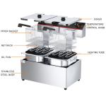Fast Food Restaurant Kitchen 3.5KW Deep Fryer for Hotels and Restaurants Cooking