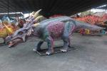 Water Resistant Realistic Animatronic Dinosaur Styracosaurus For Dino Museum