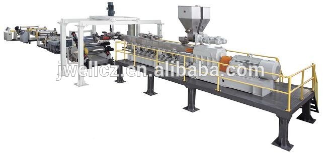 Jwell PET PP PLA PVC PE PC Plastic Packaging Box Production Extrusion line