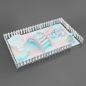 Wholesale Kids Soft Play Set Super Indoor Soft Play Equipment White And Pink Soft Package from china suppliers
