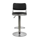 Swivel Electroplated Leather Bar Stool Accessories Modern Chair With Circular