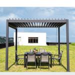 Backyard Aluminum Gazebo Villa Garden Leisure Shade Gazebo With Metal Roof