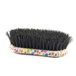 7" Long Colourful Flower Patterned Horse Dandy Brush For Horse Grooming