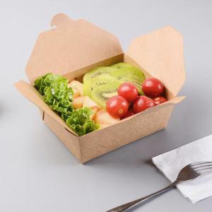Wholesale 770ml 1270ml 1900ml Cardboard Takeaway Boxes For Salad Sushi from china suppliers