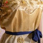 Pretty And Colorful Floral Embroidered Lace Fabric For Evening Dresses