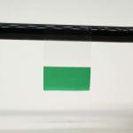 25.4mm*35mm，1mil green water Resistant polyester cable label for cable