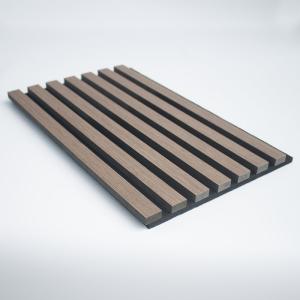 Wholesale Cherry 3D Sound Proof Wooden Wall Slat Panels For Meeting Area from china suppliers