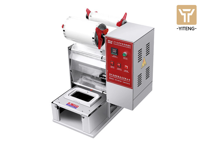 500W Table Top Tray Sealing Machine Food Thali Packing Machine Semi Automatic