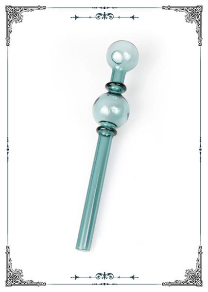 Hand Blown Smoking Burning Tube Borosilicate Glass Bong Minted Color