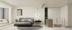 Fadior Elegant Stainless Steel Walk-In Closet With Wood Grain Island And