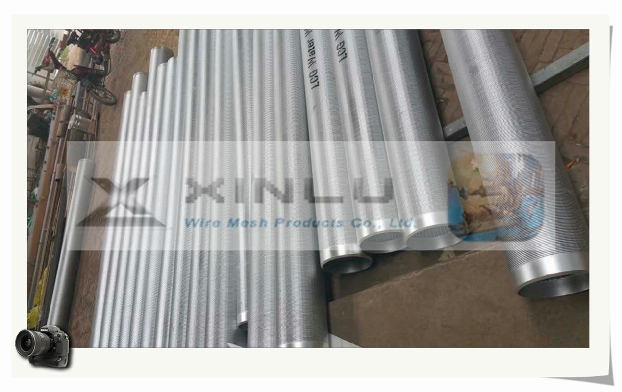 φ33 Aisi 316l Perfect Round Johnson Wire Wrap Screen Tube Strainer Pipe Slot 50micron For Industrial Filtration