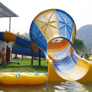 Wholesale 360 Guests/Hr Children Water Slide Trumpet Fibreglass Water Slides from china suppliers
