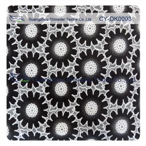 Wholesale Fashion Big Black Floral Cotton Lace Fabric , 50% Cotton 50% Polyester from china suppliers