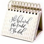 Colourful Offset Printing Desktop Calendar 250gsm-400gsm Kraft Paper Desk