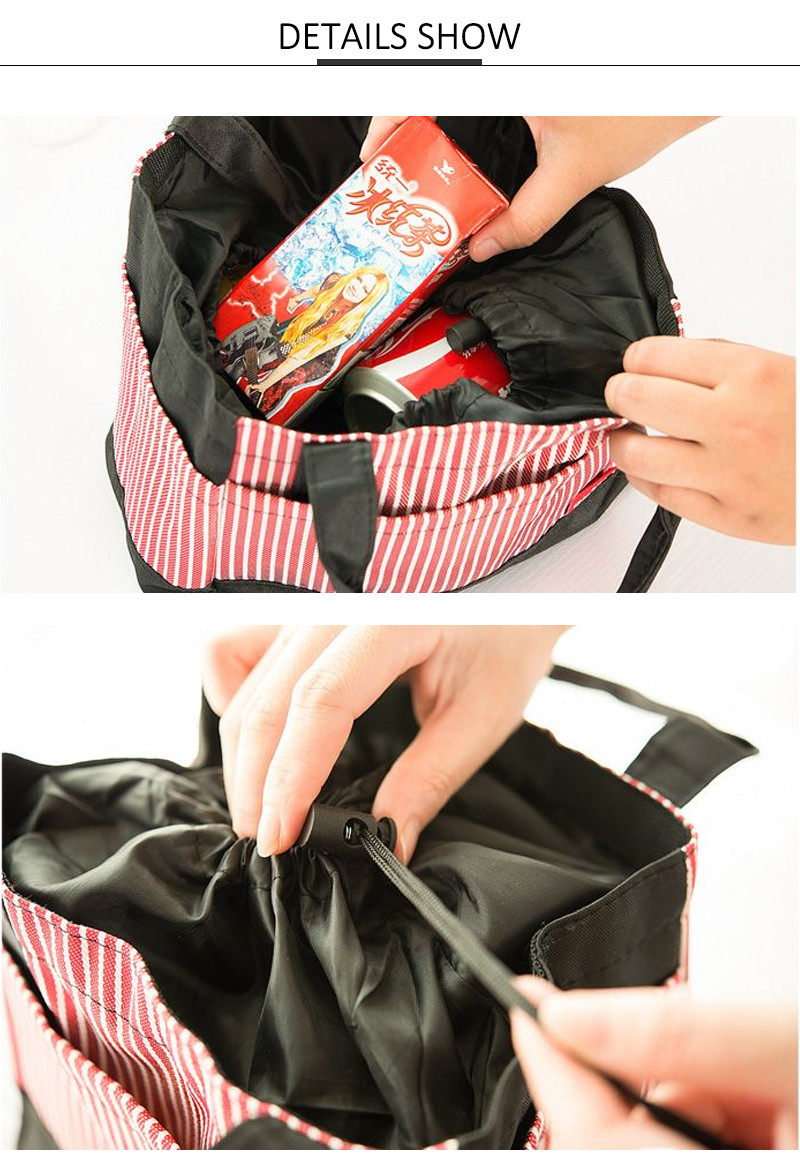 FDA Approved PEVA Lining Insulated Lunch Tote For Food