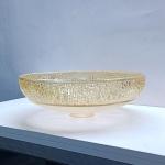 Drain Size 1.77 Inch Glass Vessel Basins For Contemporary Bathrooms