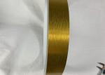 1mm Thickness Aluminum Metal Trim Cap Golden Brush Alloy 1100 Coated