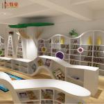 China supplies children kindergarten school wooden MDF library furniture for